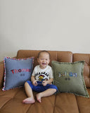 Personalised baby name cushion cover 35x35cm