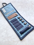Roll up jewellery pouch