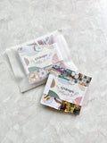 Set of 4 thick fabric coasters