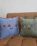Personalised baby name cushion cover 35x35cm