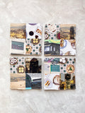 Set of 4 thick fabric coasters