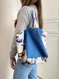 Two toned tote bag