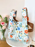Mini Shopper with leather strap