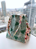 Two toned tote bag