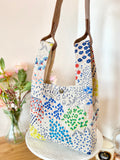 Mini Shopper with leather strap