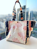 Two toned tote bag