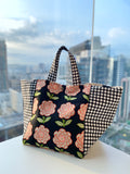 Two toned tote bag