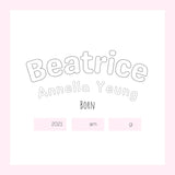 Personalised baby name cushion cover 35x35cm