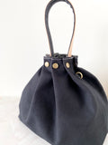 Button Fuji bag - Black canvas