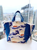 Two toned tote bag
