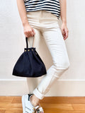 Button Fuji bag - Black canvas