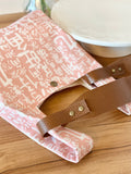 Mini Shopper with leather strap