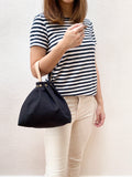 Button Fuji bag - Black canvas