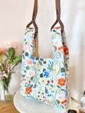 Mini Shopper with leather strap