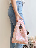 Mini Shopper with leather strap
