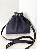 Button Fuji bag - Black canvas
