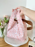 Mini Shopper with leather strap