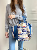 Two toned tote bag