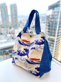Two toned tote bag
