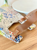 Mini Shopper with leather strap