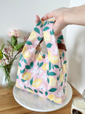 Mini Shopper with leather strap