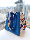 Two toned tote bag