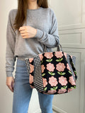 Two toned tote bag