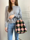 Two toned tote bag
