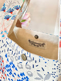 Mini Shopper with leather strap