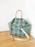 Reversible cross-body tote bag