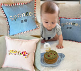 Personalised baby name cushion cover 35x35cm