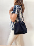 Button Fuji bag - Black canvas
