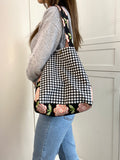 Two toned tote bag