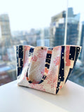 Two toned tote bag