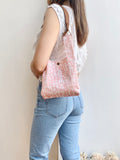 Mini Shopper with leather strap