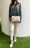 Expandable cross-body duo bag