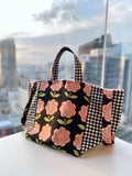 Two toned tote bag