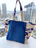 Two toned tote bag