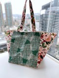Two toned tote bag
