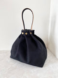 Button Fuji bag - Black canvas