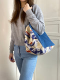 Two toned tote bag