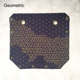 Small cube bag additional fabric sides