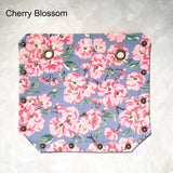 Small cube bag additional fabric sides