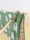 Expandable cross-body duo bag