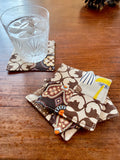 Set of 4 thick fabric coasters
