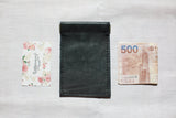 Leather flex frame card wallet