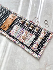 Roll up jewellery pouch
