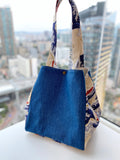 Two toned tote bag