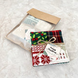 Set of 4 thick fabric coasters