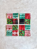 Set of 4 thick fabric coasters